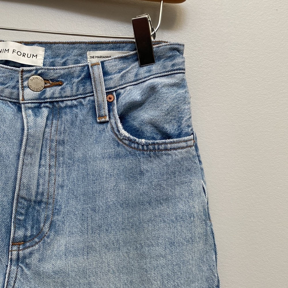 ❗️SOLD❗️Denim Forum The Marianne Mid Loose Flare 32L Size 24 - Picture 5 of 12
